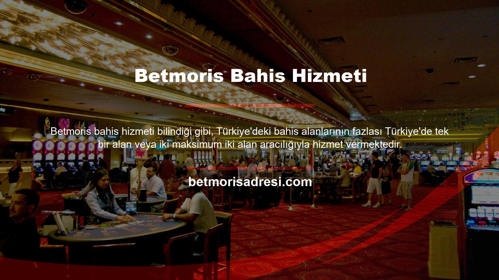 Betmoris, kullanıcılara birçok farklı kurulum türü sunan çok ayrıntılı ve çeşitli bir sistemdir